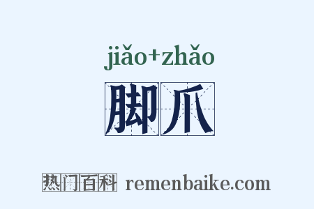 脚爪是什么意思的图片